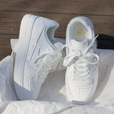 LunaStep™ Women’s Platform Sneakers – Breathable White Casual Shoes