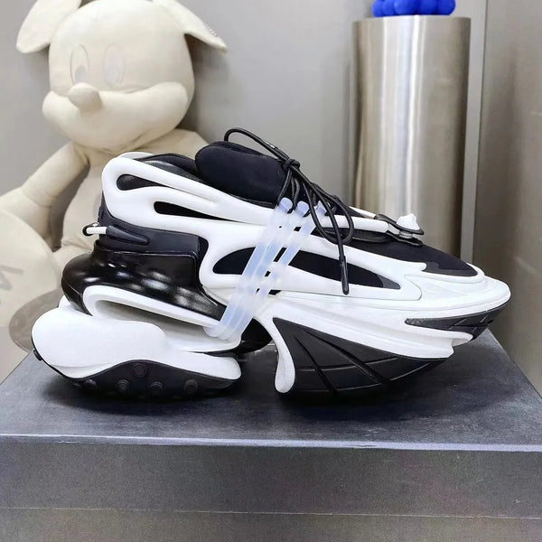 GradientRush™ Unisex Sneakers – Gradient Color, Thick Sole & Everyday Comfort