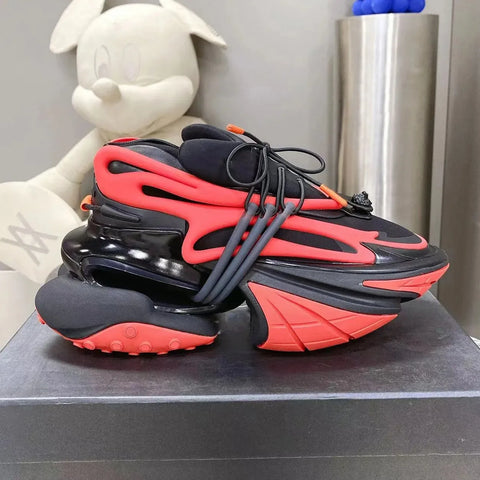 GradientRush™ Unisex Sneakers – Gradient Color, Thick Sole & Everyday Comfort